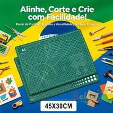 Base De Corte A3 45X30cm Dupla Face Patchwork Artesanato Cores Profissional Patchwork Artesanato DIY