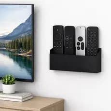 Suporte de Parede para 4 Controle Remoto e Ar Condicionado Organizador para Sala Sem Furos