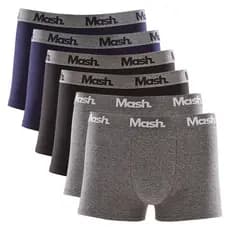 Kit 6 Cuecas Mash Box Boxer Cotton Algodão Original