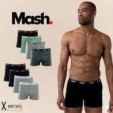 **OFERTA** Kit Com 6 Cuecas Mash Modelo Boxer Box Em Algodao Cotton Masculino Adulto Basica Original **