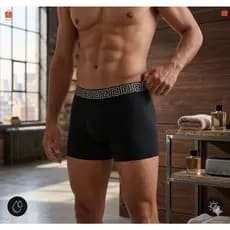 Kit Com 2 Cuecas Boxer  Masculina 95% algodão e 5% elastano Malha Peruana