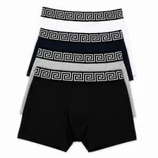 Kit 5 Cuecas Box Básicas No Algodão Com Elastano Boxer Masculino Elegante