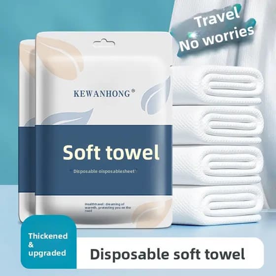 Toalha descartável embalada individualmente, Hotel de viagem de negócios, toalha facial descartável de algodão puro esté