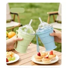 Verão Fresco Dobrável Bola De Gelo Copo Grau Alimentício Silicone Grande Capacidade Cubo Congelado Molde Uísque Livre Po