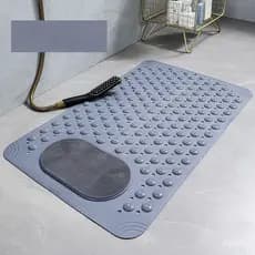 [Massagem De Bolhas] Moderno Simples Cor Sólida PVC Tapete De Banheiro Antiderrapante À Prova D'água Fácil De Limpar Coz