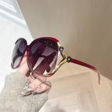 XILANG europeu americano na moda grande quadro óculos de sol Retro moda rosa óculos de sol feminino 8848