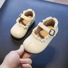 Bonito All-Match sapatos de princesa de sola macia 0-1-7 anos de idade bebê sapatos de sola macia da criança primavera o