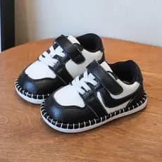 0-3 anos de idade bebê menino sola macia couro genuíno sapatos da criança bonito All-Match antiderrapante único sapatos