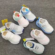 Pé santo sapatos infantis primavera malha dupla tênis de corrida meninos sapatos funcionais sapatos de sola macia menina