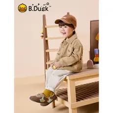 Bduck pequeno pato amarelo sapatos infantis 2026 outono novo estilo respirável bebê criança sapatos crianças Forrest Gum