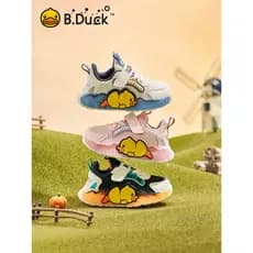 B.Duck pequeno pato amarelo sapatos infantis meninos sapatos esportivos sapatos de bebê outono crianças malha respirável