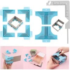 BAOFALI Conjunto de 7 Grampos Guia de Canto para Encadernação com Ferramenta de Fixação de Capas de Metal, Montagem de C