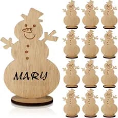 Cholemy 12 Peças Suportes de Cartões de Lugar de Natal para Mesa, Porta-Cartões de Nome para Jantares de Natal, Decoraçõ
