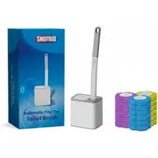 Escova de Vaso Sanitário Descartável, Sistema de Limpeza de Vaso Sanitário com Vara Descartável, Suporte para Escova e R