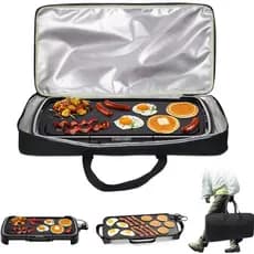 Electric Griddle Carry Bag - Fits for 20-22In Griddle, Portable Electric Griddle Travel Carrier Bag with Aluminum Foil L