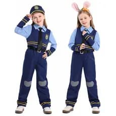 Cross-Border novo traje desempenho traje coelho masculino feminino policial traje Animal natal cosplay cosplay