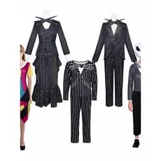 Cross-Border C novo produto pesadelo antes do natal esqueleto Jack cosplay traje festa de Halloween cosplay traje X