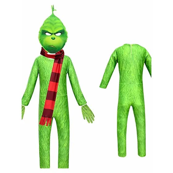 Cross-Border W Greench roubar natal monstro verde cosplay traje TheGrinch traje de desempenho apertado de uma peça X