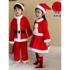 Crianças outono inverno ternos meninos meninas trajes de natal papai noel vestido de bebê trajes de desempenho do jardim