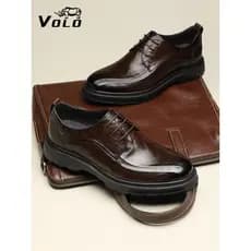 VOLO/Rhino sapatos de couro masculino Formal Wear negócios sapatos de couro Casual masculino couro genuíno dedo do pé gr