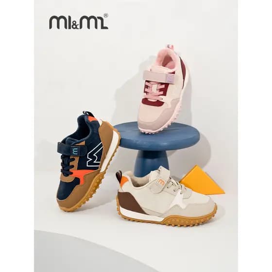 M1m2 sapatos infantis espanhols, calçados esportivos para meninas, lã de inverno, quentes, sapatos papai para meninos, e