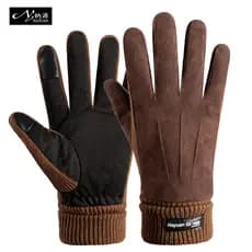 Luvas masculinas mulheres inverno quente forro de lã engrossado equitação à prova de frio à prova dwaterproof água tela