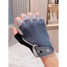 Luvas de Fitness femininas finas equipamento de meio dedo treinamento Yoga proteção de palma respirável masculino antide