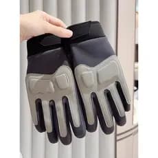 Luvas de condução masculinas primavera outono inverno forro de lã espessamento quente à prova de frio tela sensível ao t
