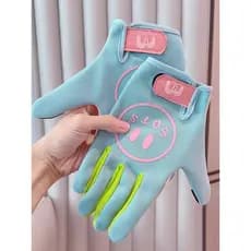 Luvas femininas outono inverno esportes ciclismo antiderrapante tela de toque condução manter quente bicicleta de estrad