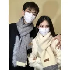 1sn inverno High-End lã casal novo estilo cachecol de malha estilo coreano estudantes universitários homens mulheres pre