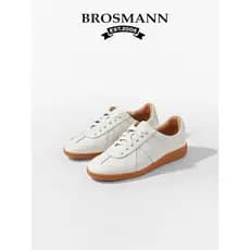 Baoshuman couro alemão sapatos de treinamento feminino sola macia novo estilo couro genuíno All-Match sapatos esportivos