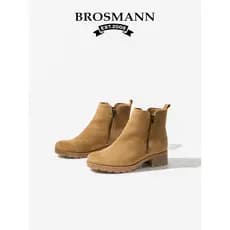 Baoshuman botas curtas Martin 2026 outono ao ar livre botas femininas de couro de sola grossa botas gerais femininas bot