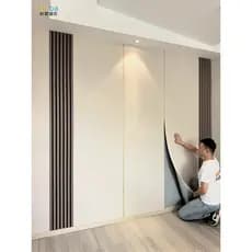 Pano de parede autoadesivo grade cerca adesivo de parede fundo de TV papel de parede sala de estar quarto pano de parede