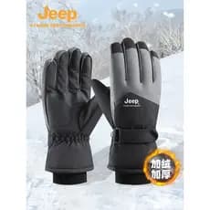 Jeep jeep nordeste quente luvas à prova de frio masculino outono inverno à prova dwaterproof água luvas de ciclismo femi