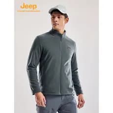 Jeep jeep oficial jaqueta de lã masculina esportes gola Cardigan jaqueta forro outono inverno jaqueta quente