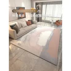 Nordic tapete sala de estar sofá mesa café almofada luz luxo ins quarto casa tapete completo grande área sem lavagem