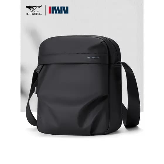 Sete cavalos lobo bolsa de ombro masculina Oxford pano bolsa masculina lona Casual mochila de grande capacidade multifun