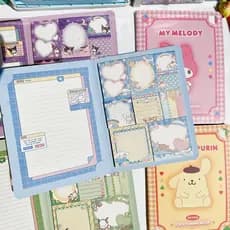 Bloco De Notas Fofo Sanrio Livro De Conveniência Mymelody Kuromi Hellokitty Note Book Pasta Fofa Papelaria Estudante