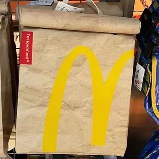 2026 Mcdonald's School Bag Paper Backpack Mochila Feminina De Grande Capacidade Estudantes Do Colégio De