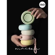 Holoholo Macaron copo de água dobrável portátil viagem ao ar livre acompanhando copo de compressão de Silicone ambiental