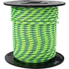 GM CLIMBING Corda Acessória Verde 3mm 400LBS Corda de Tração Durável com Dupla Trançagem para Tendas, Lonas, Redes, para