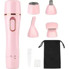 Aparador Feminino, Aparelho de Barbear Elétrico 4 em 1 para Mulheres, Aparelhos de Barbear Faciais para Mulheres, Aparel