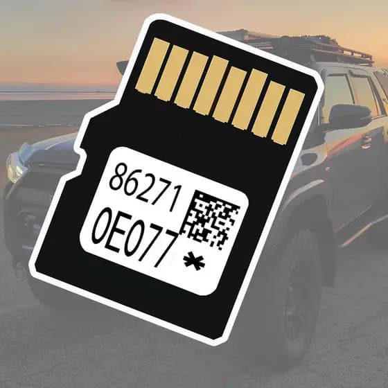2025 Navigation SD Card – Map Update 86271-0E077 for Toyota Highlander, RAV4, Camry, Corolla, Tacoma, Tundra, Prius & Mo
