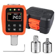 1/2" Digital Torque Adapter - 12.5-250 Ft-Lb, Converts Any 1/2" Ratchet tool to Torque Wrench, Electronic Torque Convert