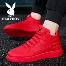 Playboy sapatos masculinos ano do cavalo 2026 novo estilo Benming grande vermelho tênis masculino de venda quente verão