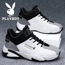 Playboy sapatos masculinos verão 2026 novo estilo de alta qualidade tênis esportivos juventude basquete papai sapatos