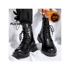 Playboy botas masculinas estilo 2026 novo estilo inverno Martin botas Street Wear sapatos de algodão britânico botas de