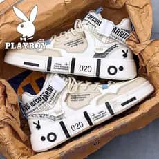 Playboy tênis masculino verão 2026 novo estilo Street Wear aumentado de sola grossa juventude sapatos brancos esportes n