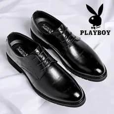 Playboy sapatos de couro masculino verão negócios Formal Wear High-End sapatos masculinos estilo britânico aumentado ded