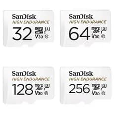 Cartão SanDisk TF 32G 64G 128G 256G 512G Cartão de memória de monitoramento de segurança V30 U3